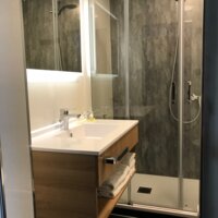 neues Badezimmer im Hotel und Reitsportzentrum Kreuth